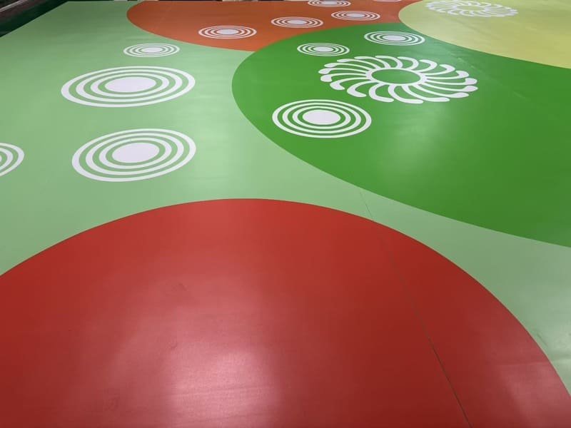 PVC flooring customization for agility grids